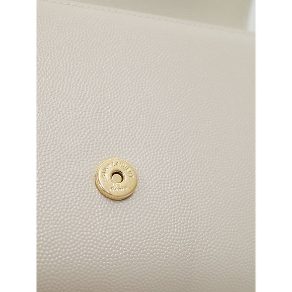 Saint Laurent Logo Kate Chain Shoulder Bag White - Picture 5 of 9